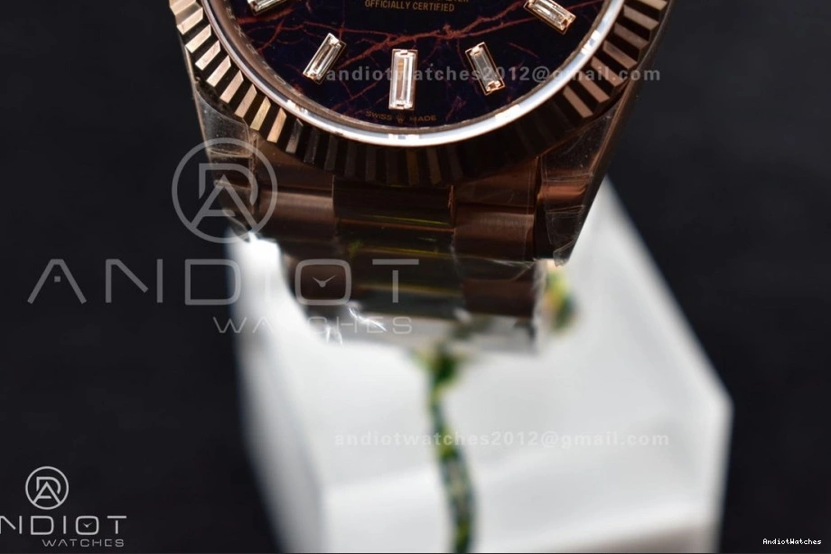 402 DayDate Steel A President RG Dial Crystal 40 Meteorite on Bracelet Markers SmartChoice 316L TWF 0520